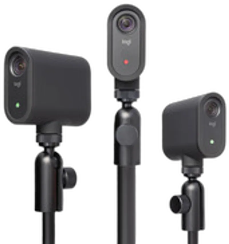 Logitech Mevo Start kabellose Streaming-Kamera, 3er-Pack schw.