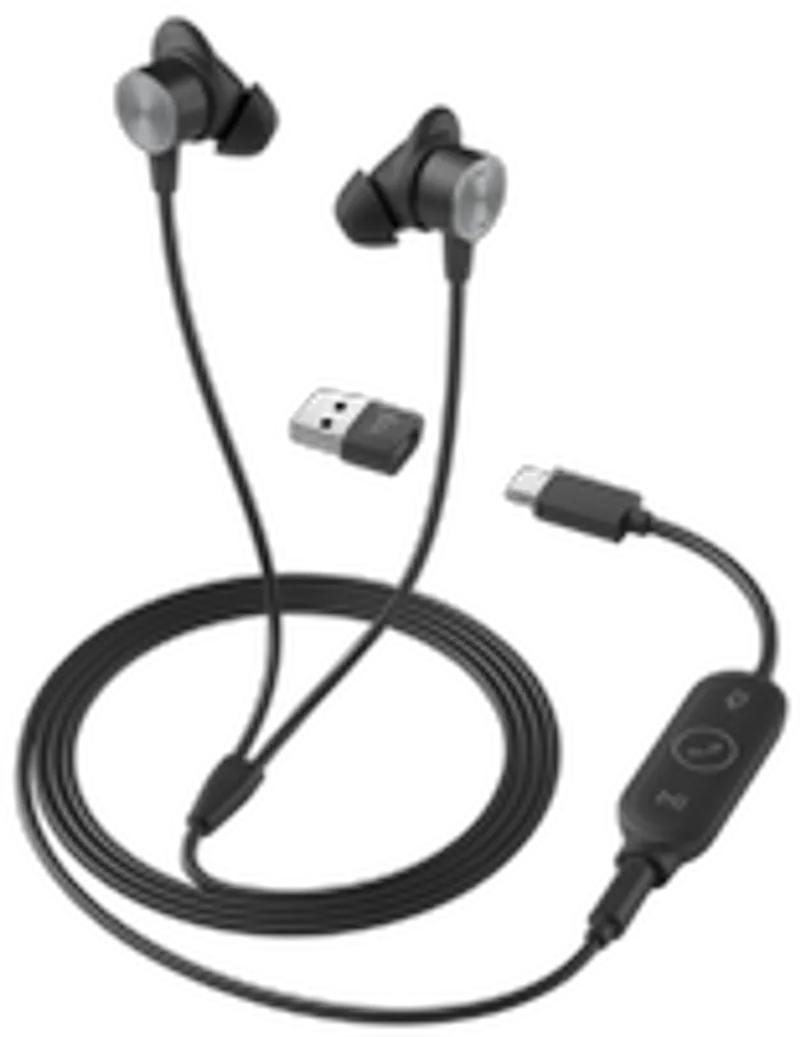 Logitech Logi Zone Wired Earbuds - GRAPHITE - USB - EMEA-914