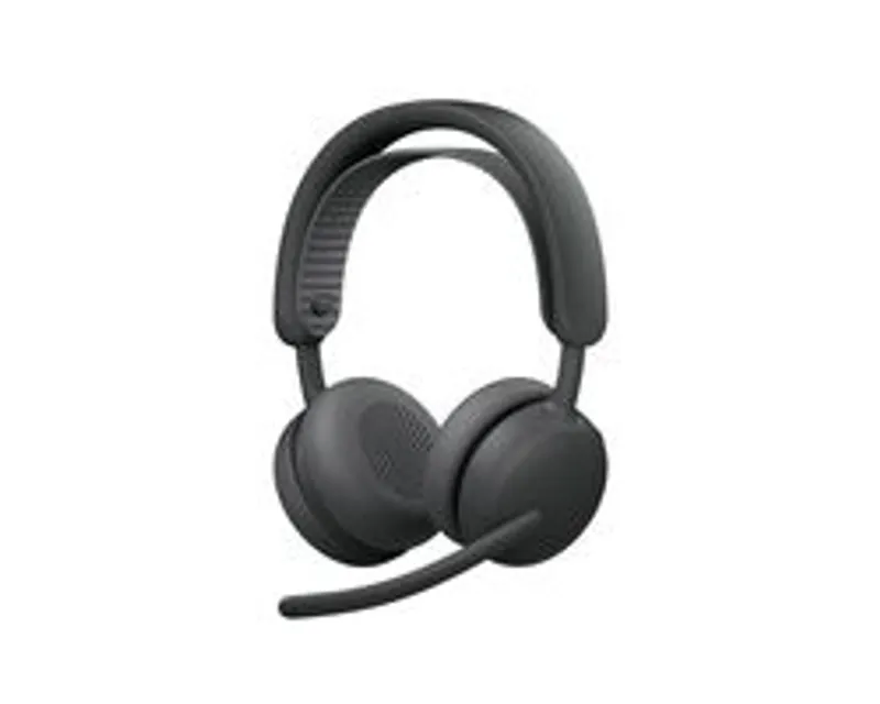 Cuffie Logitech Zone Wireless 2 per Teams in grafite con microfono pieghevole, indossabili in ufficio o smart working su