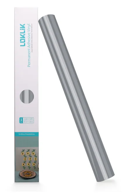 LOKLiK Permanent Adhesive Vinyl Glossy - Silver