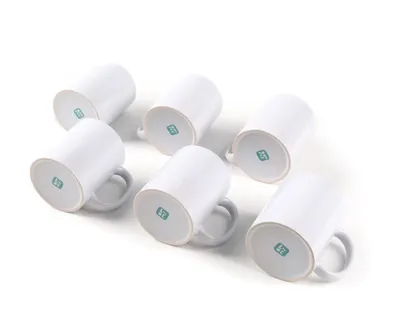 LOKLiK Sublimations Tasse - 6er Pack *weiß*