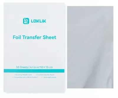 LOKLiK Folien-Transferbögen - Silber - 50er Pack