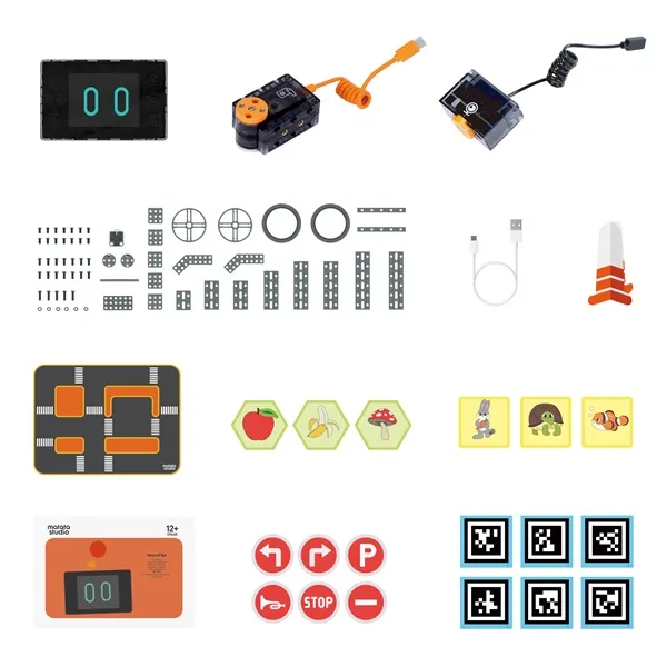 MatataStudio MINT Nous AI Set Education ab 12 Jahren, componentes del kit educativo incluyendo unidad digital, bloques de MatataStudio MINT Nous AI Set Education ab 12 Jahren, componentes del kit educativo incluyendo unidad digital, bloques de