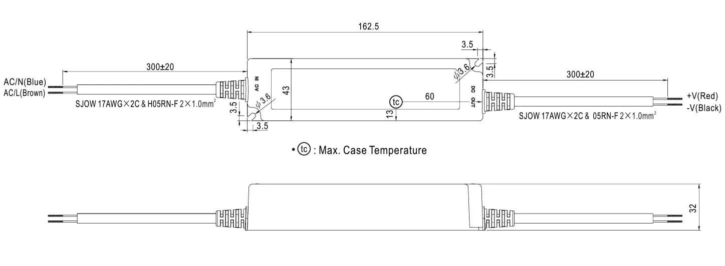 MEAN WELL Netzteil - 24V 40W IP67 MEAN WELL Netzteil - 24V 40W IP67