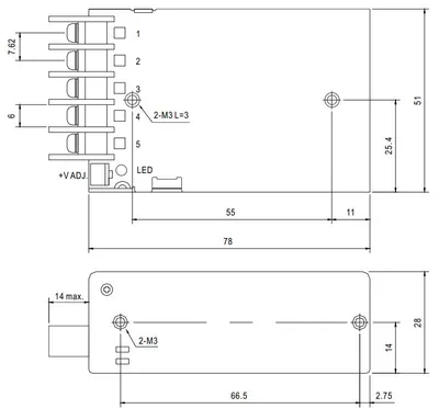 MEAN WELL Netzteil -  5V  25W