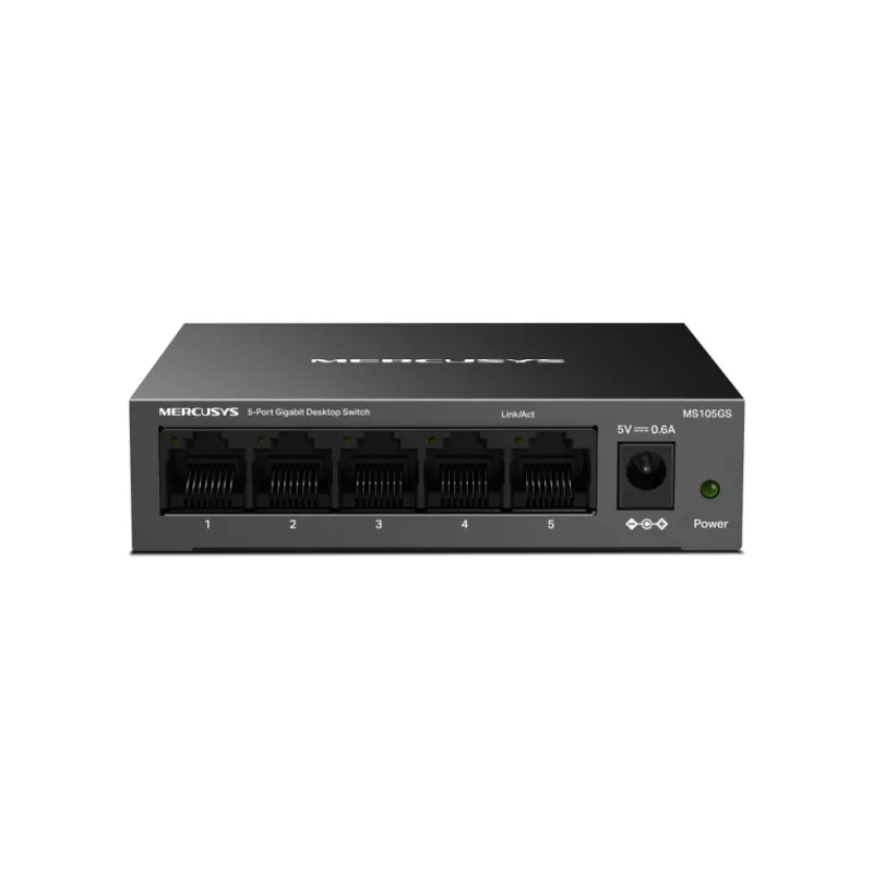 Mercusys MS105GS network switch Unmanaged Gigabit Ethernet (10/100/1000) Black