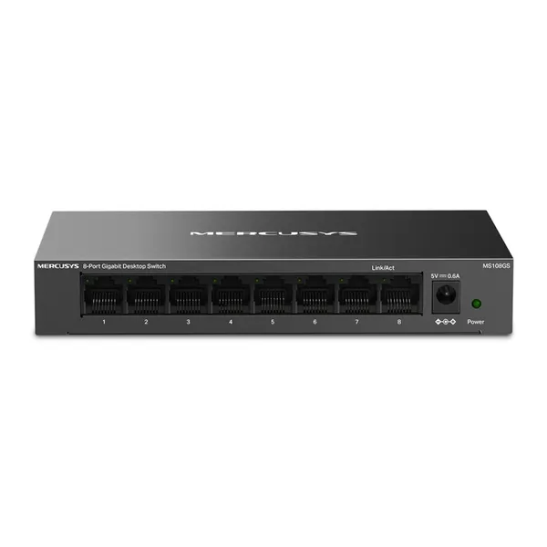 Mercusys MS108GS network switch Unmanaged Gigabit Ethernet (10/100/1000) Black