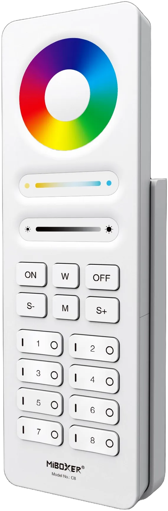 MiBoxer C8-W LED Fernbedienung 2,4GHz 8-Zonen-RGB+CCT (w)