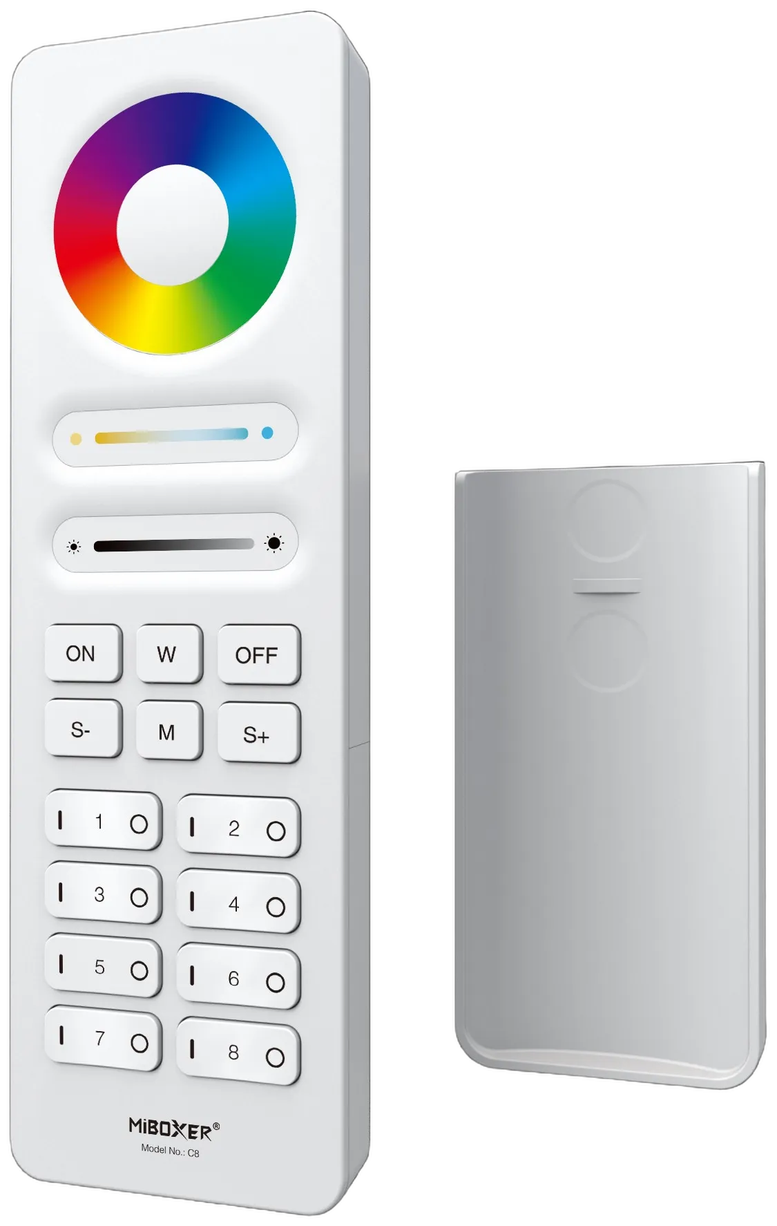 MiBoxer C8-W LED Fernbedienung 2,4GHz 8-Zonen-RGB+CCT (w)