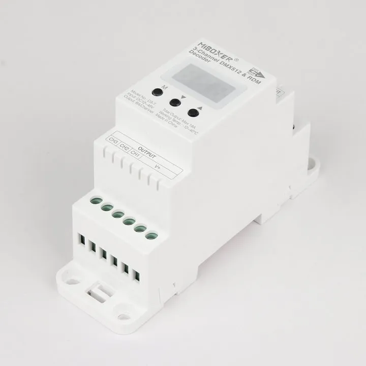 Miboxer Hutschiene DMX 3-Kanal LED Controller DMX-Serie