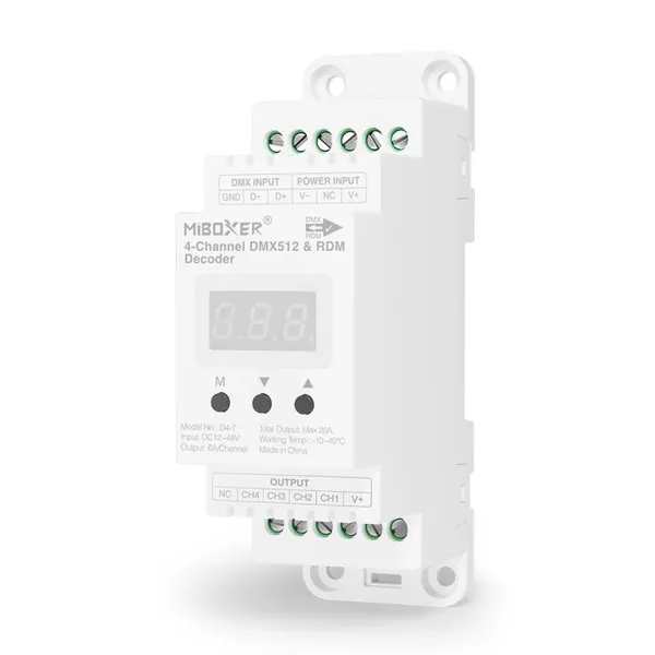 MiBoxer D4-T LED Controller DMX 4-Kanal für DIN-Schiene
