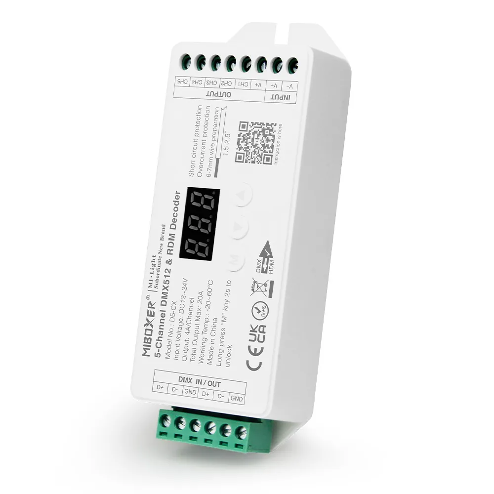 MiBoxer D5-CX LED DMX 5-Kanal LED Controller