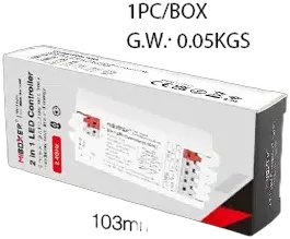 MiBoxer E2-RF LED Controller 2in1 Single colour/CCT(dual white) 2,4GHz MiBoxer E2-RF LED Controller 2in1 Single colour/CCT(dual white) 2,4GHz