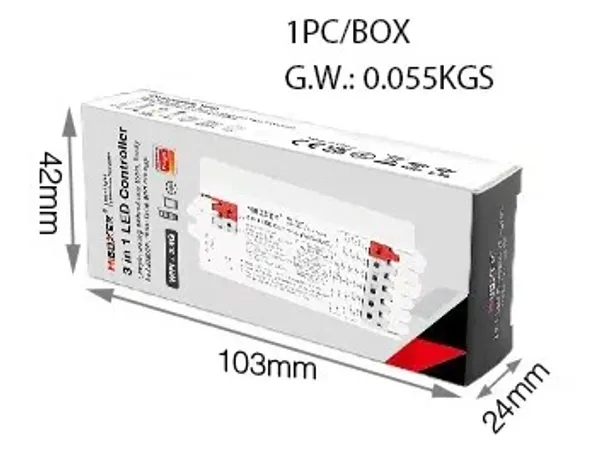 MiBoxer E3-WR LED Controller 3in1 (RGB/RGB-W/RGB+CCT) WLAN + 2,4G