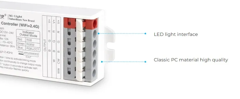 MiBoxer E3-WR LED Controller 3in1 (RGB/RGB-W/RGB+CCT) WLAN + 2,4G