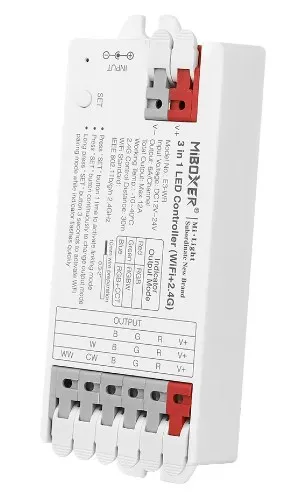 MiBoxer E3-WR LED Controller 3in1 (RGB/RGB-W/RGB+CCT) WLAN + 2,4G