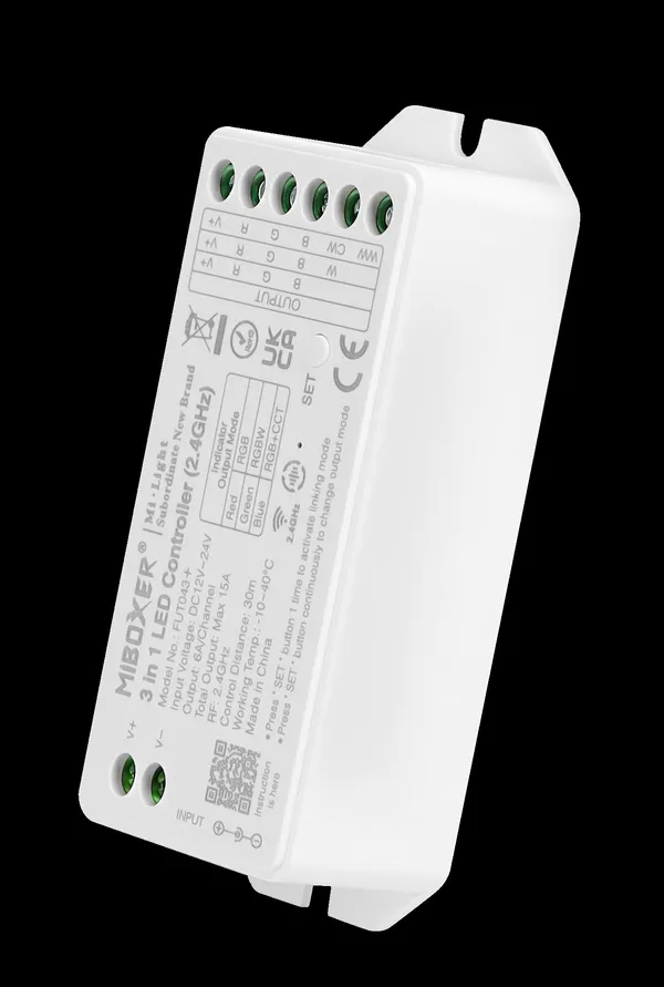 MiBoxer FUT043+ LED Controller RGB-WW (RGB-CCT) DC12/24V 2,4G