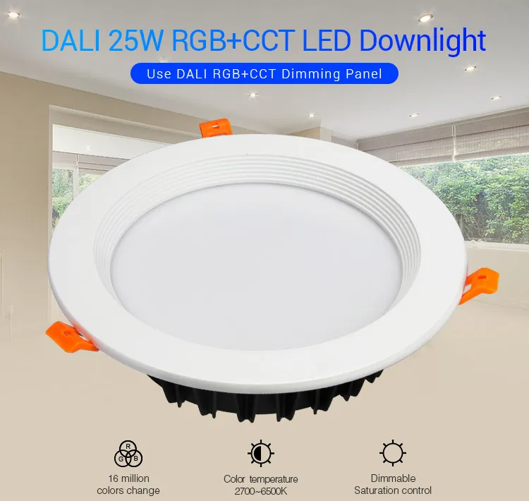 MiBoxer FUT060 LED Panel Rund 25W RGB-WW (RGB-CCT) mit Funk und WLAN