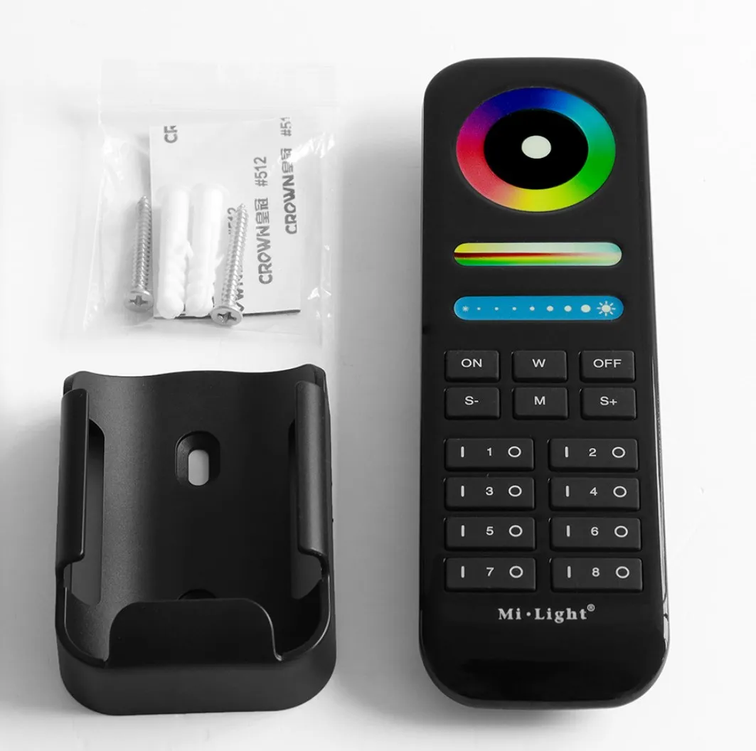 MiBoxer FUT089B LED Fernbedienung RGB-WW (RGB-CCT) 8 Zonen black