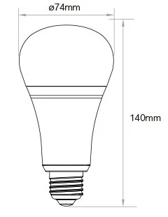 MiBoxer FUT105 LED Retrofit E27 Bulb 12W RGB-WW (RGB-CCT) Lampe mit Funk und WLAN