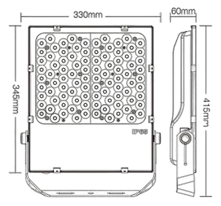 MiBoxer FUTC07 LED Flächenstrahler 100W RGB-WW (RGB-CCT) IP65 230V 25°