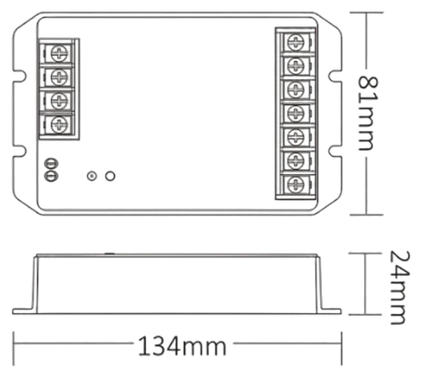 MiBoxer HR2 LED Controller 2in1 DC12~48V 2.4G HP 30A