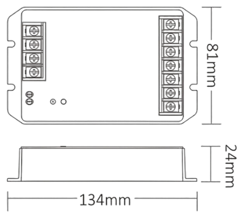 MiBoxer HR2 LED Controller 2in1 DC12~48V 2.4G HP 30A