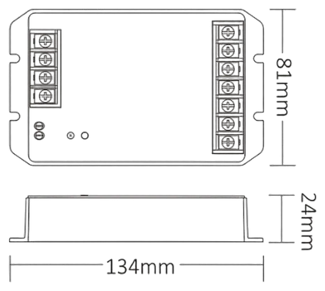MiBoxer HR2 LED Controller 2in1 DC12~48V 2.4G HP 30A MiBoxer HR2 LED Controller 2in1 DC12~48V 2.4G HP 30A