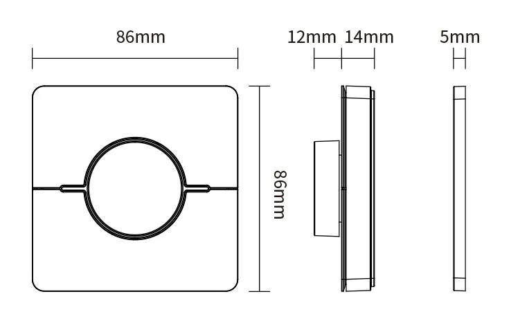 MiBoxer KOS-W LED Fernbedienung 2,4GHz dual white (CCT) 4 Zonen Drehbares Panel (w) MiBoxer KOS-W LED Fernbedienung 2,4GHz dual white (CCT) 4 Zonen Drehbares Panel (w)