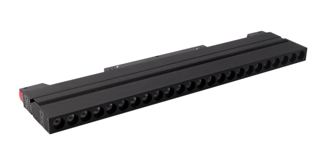 Luz LED MiBoxer MG2-20F-ZL V2 48V para riel regulable en blanco y negro con rejilla plegable de 20W y tecnología Zigbee 3.0
