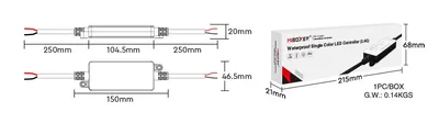 MiBoxer S21-LED-L00240214 LED Controller ARGOS Waterproof IP66 Single Color 2.4G