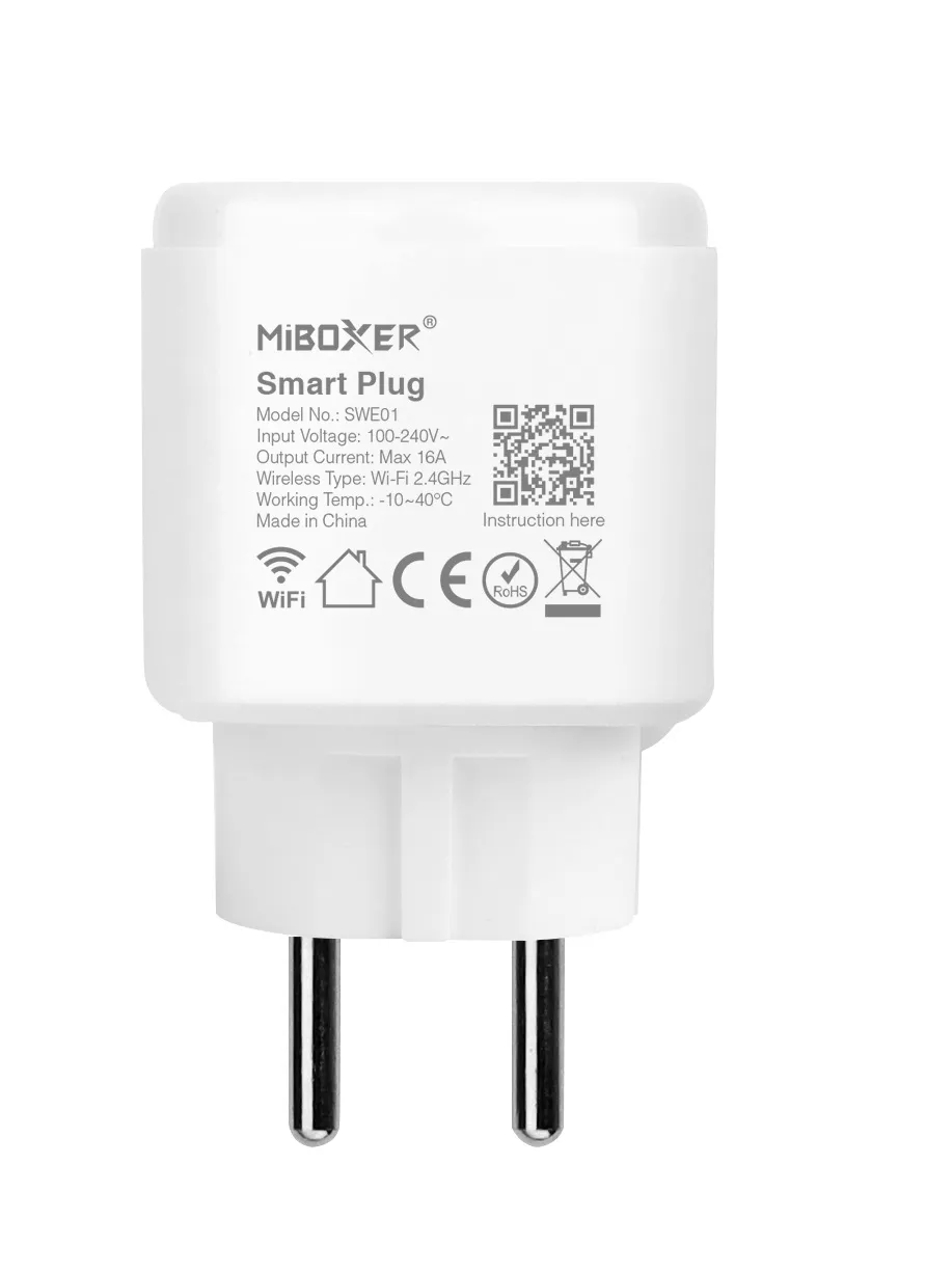 MiBoxer SWE01 LED Wifi Smart Plug 16A mit Messfunktion