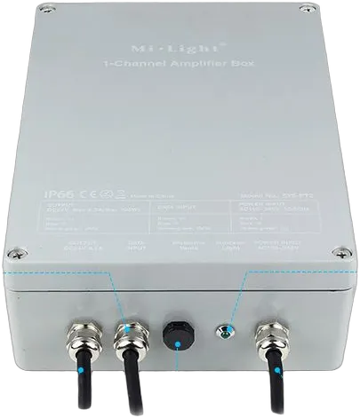 MiBoxer SYS-PT2 LED Subordinate Controller 1-Channel Amplifier Box IP66 MiBoxer SYS-PT2 LED Subordinate Controller 1-Channel Amplifier Box IP66