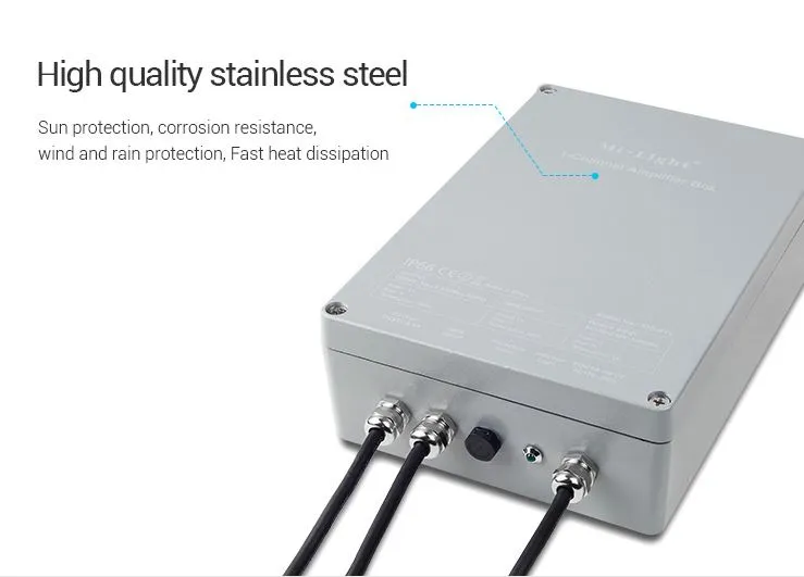 MiBoxer SYS-PT2 LED Subordinate Controller 1-Channel Amplifier Box IP66 MiBoxer SYS-PT2 LED Subordinate Controller 1-Channel Amplifier Box IP66