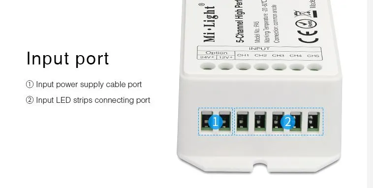 MiBoxer SYS-T2 LED Subordinate Controller 1-Channel Amplifier MiBoxer SYS-T2 LED Subordinate Controller 1-Channel Amplifier