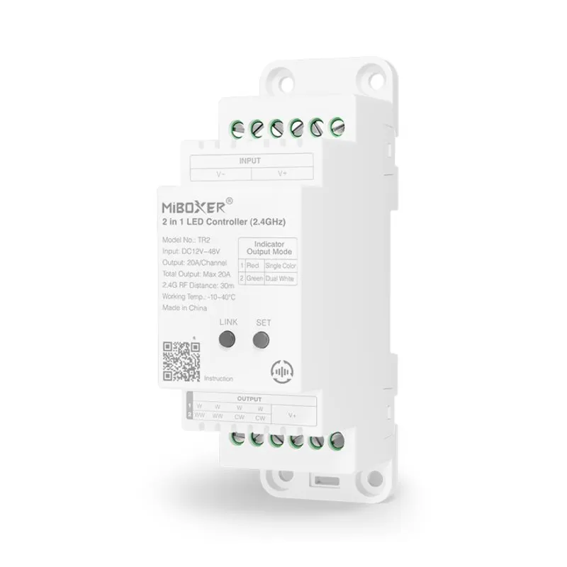 Synergy 21 LED Controller 2 in 1 Track LED Controller (2.4G) Single colour/CCT(dual white) DC12/24V 2.4GHz *Milight/Miboxer*