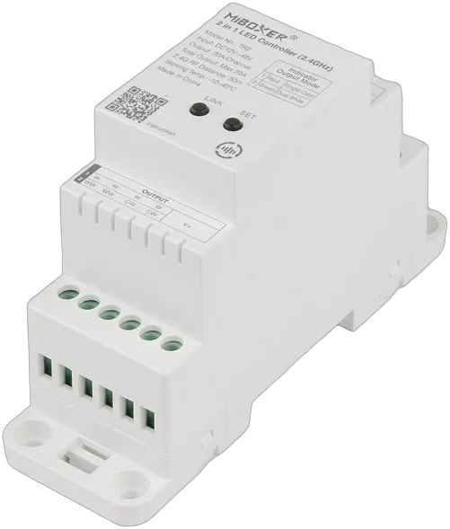 Synergy 21 LED Controller 2 in 1 Track LED Controller (2.4G) Single colour/CCT(dual white) DC12/24V 2.4GHz *Milight/Miboxer* Synergy 21 LED Controller 2 in 1 Track LED Controller (2.4G) Single colour/CCT(dual white) DC12/24V 2.4GHz *Milight/Miboxer*