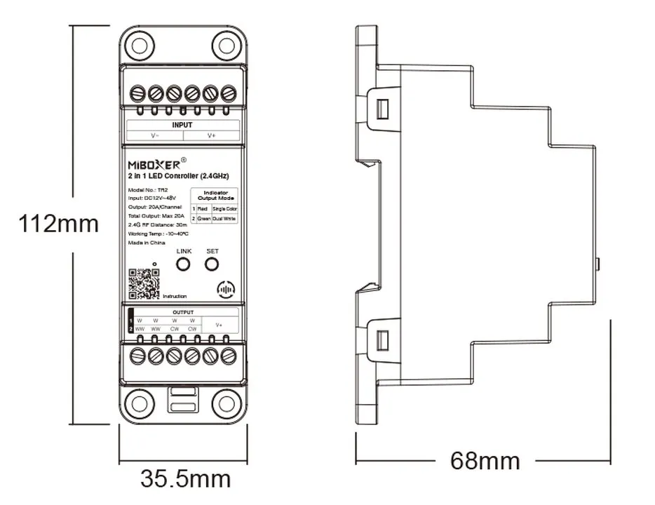 Synergy 21 LED Controller 2 in 1 Track LED Controller (2.4G) Single colour/CCT(dual white) DC12/24V 2.4GHz *Milight/Miboxer* Synergy 21 LED Controller 2 in 1 Track LED Controller (2.4G) Single colour/CCT(dual white) DC12/24V 2.4GHz *Milight/Miboxer*