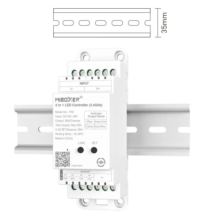 Synergy 21 LED Controller 2 in 1 Track LED Controller (2.4G) Single colour/CCT(dual white) DC12/24V 2.4GHz *Milight/Miboxer* Synergy 21 LED Controller 2 in 1 Track LED Controller (2.4G) Single colour/CCT(dual white) DC12/24V 2.4GHz *Milight/Miboxer*