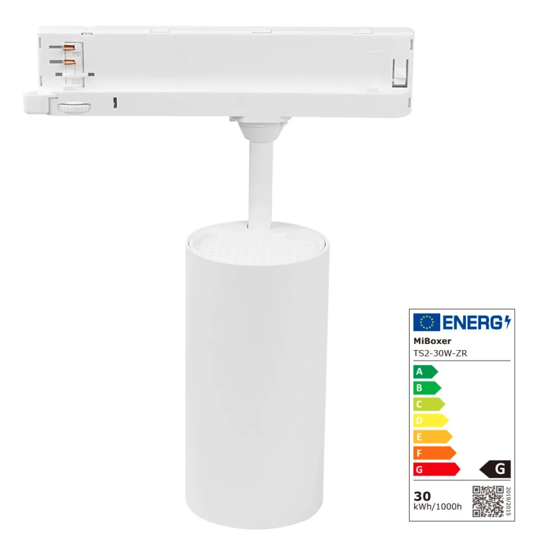 MiBoxer TS2-30W-ZR LED 3PH Track Spotlight 30W CCT Zigbee 3.0 + 2.4G weiß