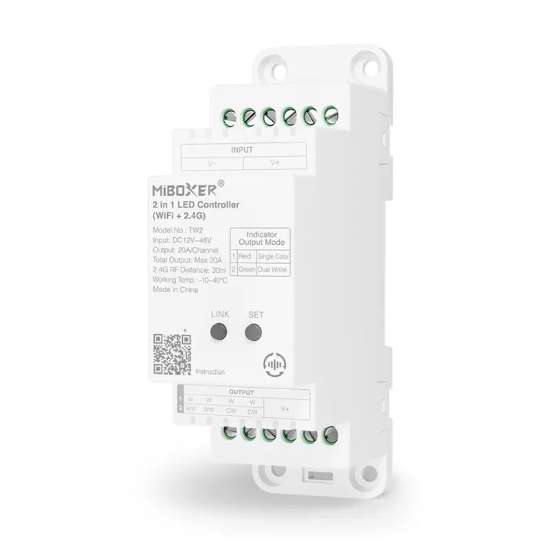 Synergy 21 LED Controller 2 in 1 Track LED Controller Single colour/CCT(dual white) DC12/24V WiFi+2.4GHz *Milight/Miboxer*