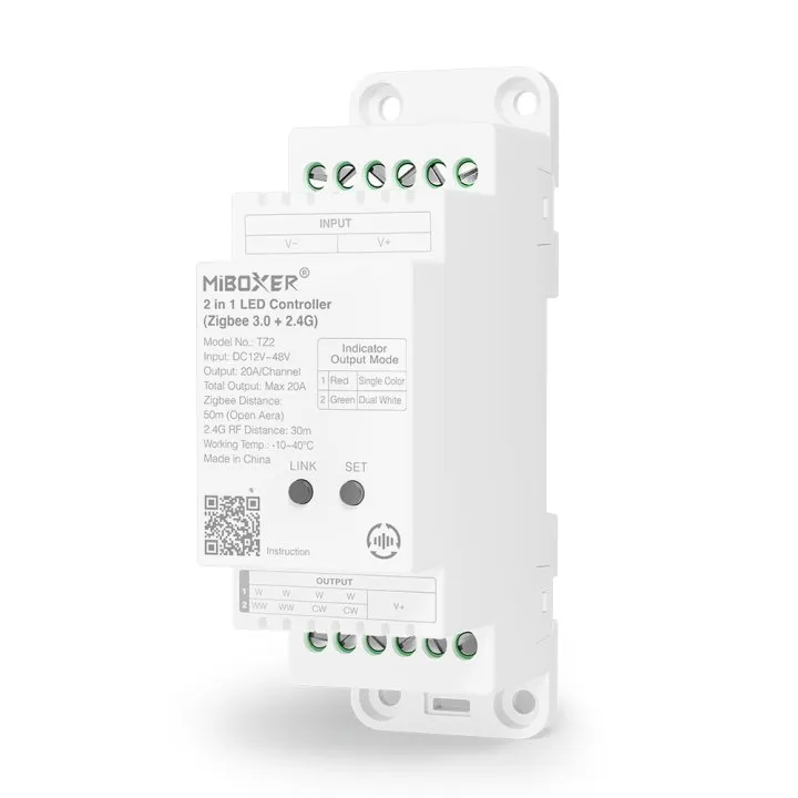 Synergy 21 LED Controller 2 in 1 Track LED Controller Single colour/CCT(dual white) DC12/24V ZigBee 3.0+2.4GHz *Milight/Miboxer*