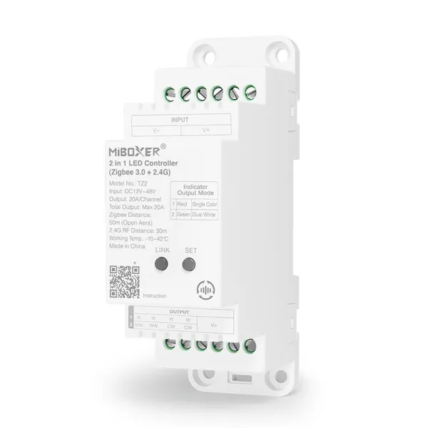 Synergy 21 LED Controller 2 in 1 Track LED Controller Single colour/CCT(dual white) DC12/24V ZigBee 3.0+2.4GHz *Milight/Miboxer*