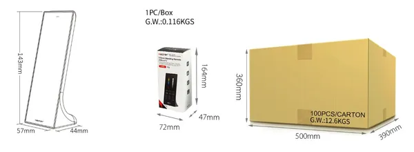 MiBoxer Y3-B LED Fernbedienung 2,4GHz RGB-WW (RGB-CCT) 3 Zonen vertikal (b)