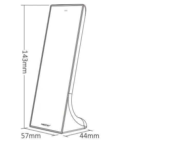MiBoxer Y3-W LED Fernbedienung 2,4GHz RGB-WW (RGB-CCT) 3 Zonen vertikal (w)
