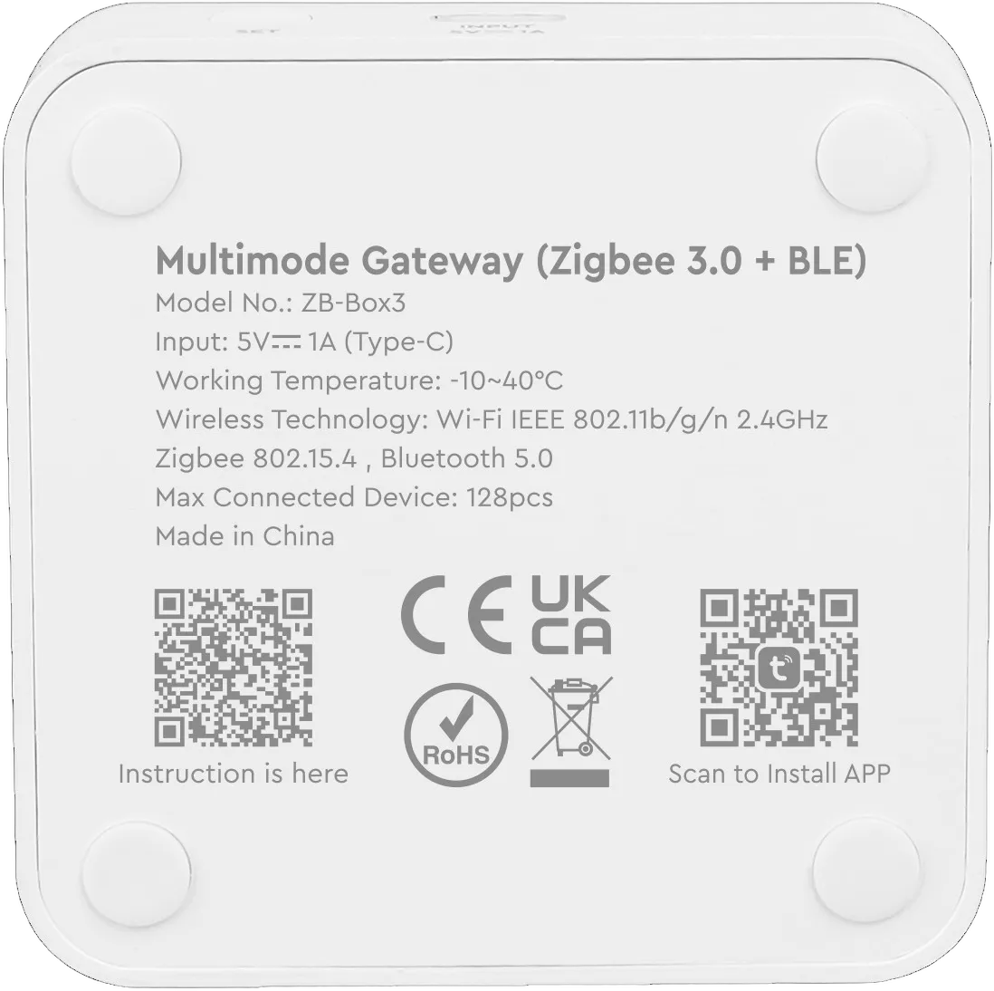 MiBoxer ZB-BOX2 LED Gateway wired Zigbee 3.0 MiBoxer ZB-BOX2 LED Gateway wired Zigbee 3.0