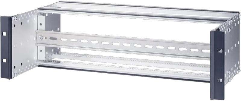 Microsens 19" Profil mit DIN-Tragschiene 4HE, MS140819-V2