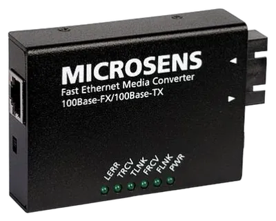 Microsens Medienkonverter 100Base-TX/100Base-FX, SC-Stecker, RJ45, MS410511-V2