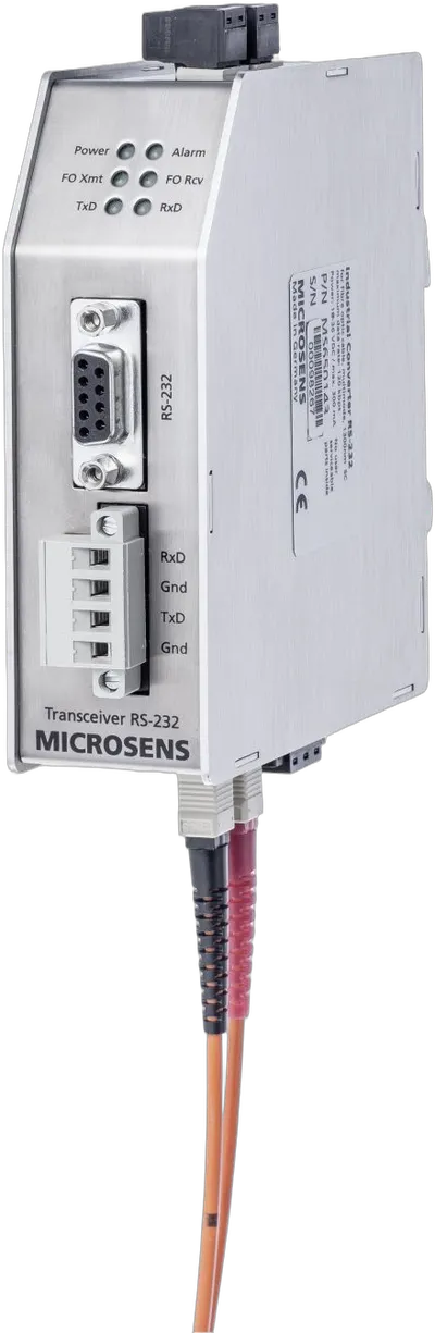 Microsens Industrie-Medienkonverter RS-232/V.24 auf Glasfaser, Multimode ST, MS650142