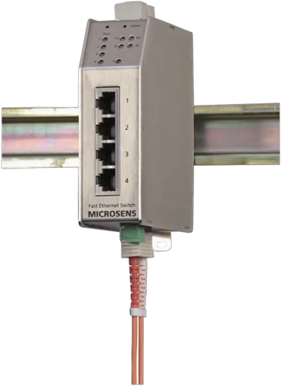 Microsens Profi Line Switch industrial FE, 4xRJ45, 2xST, MS650461M
